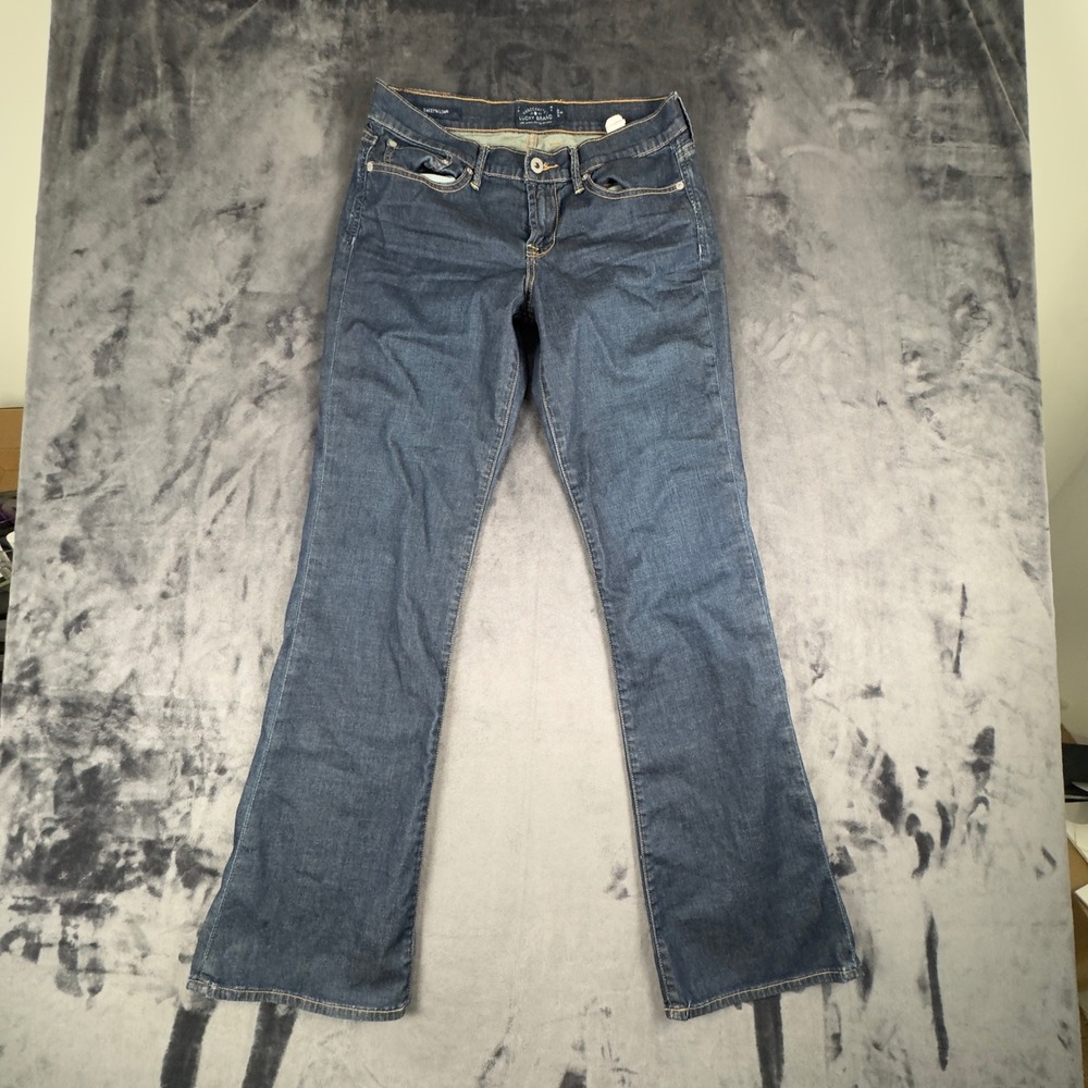 Lucky Brand Sweet N Low Jeans Womens 8/29 Blue Dark Wash Bootcut Denim